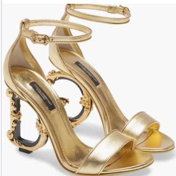Authentic Dolce & Gabbana Baroque D&G sandal/heels